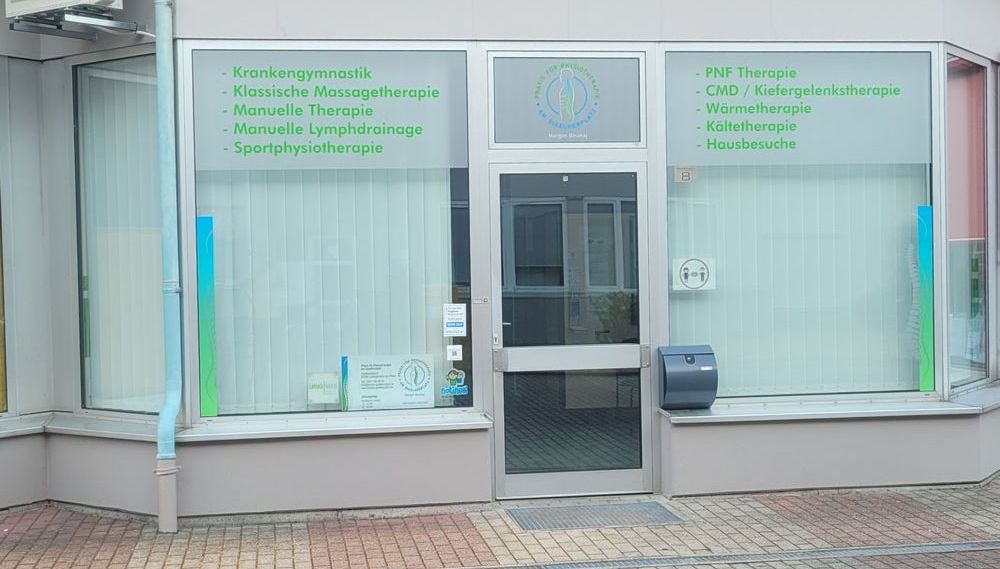 Praxis für Physiotherapie am Giselherplatz - Praxis Vorderseite